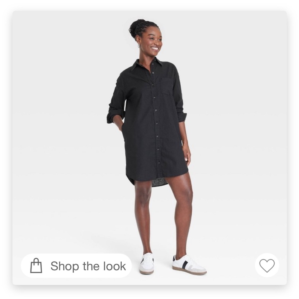 Black universal thread shirt, dress size L